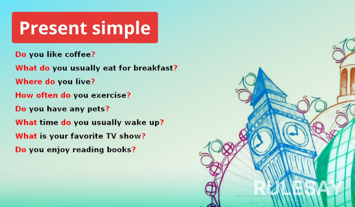 Полезная информация о времени Present simple: формирование и использование
