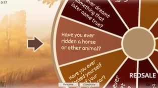 Пример онлайн-ресурса Wordwall, на котором возможно создание различных интерактивных упражнений. На фотографии пример упражнения для практики устной речи.