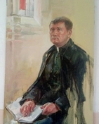 Картины маслом, изображающие мужчину, создаются с использованием выразительных тонов и детализации. Я начинаю с эскиза, чтобы захватить его уникальные черты и выражение.