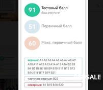 Результаты моей ученицы с годового курса подготовки к ЦТ по биологии, результат 91 балл.