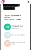 Результаты моих учеников на ЦТ 2026 по русскому языку .
Даша - 80 баллов .