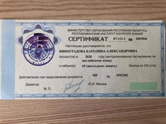 ЦТ 2020, 69 баллов, Каролина